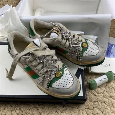 5 6k da gucci|Women's Screener sneaker with crystals .